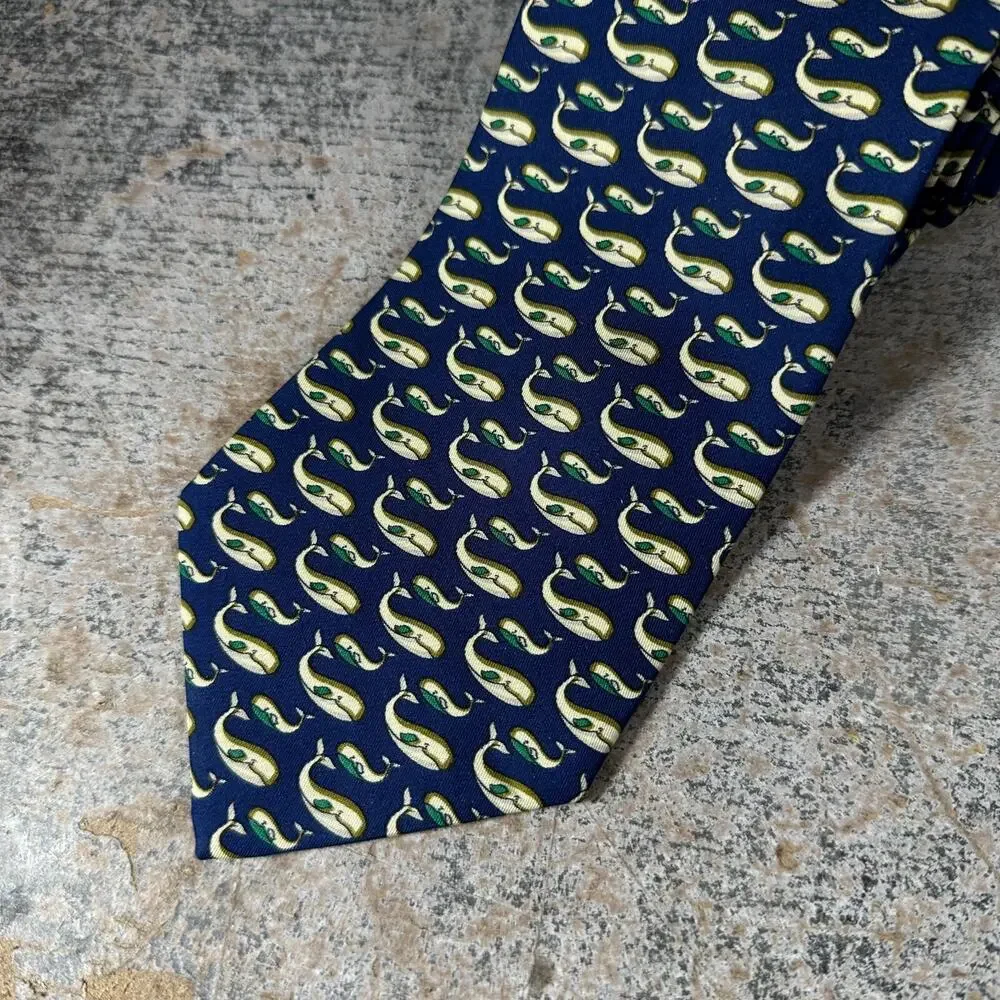 Salvatore‎ Ferragamo Whale Classic Width Silk Tie